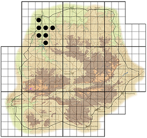 Xanthocercis zambesiaca Waterberg distribution